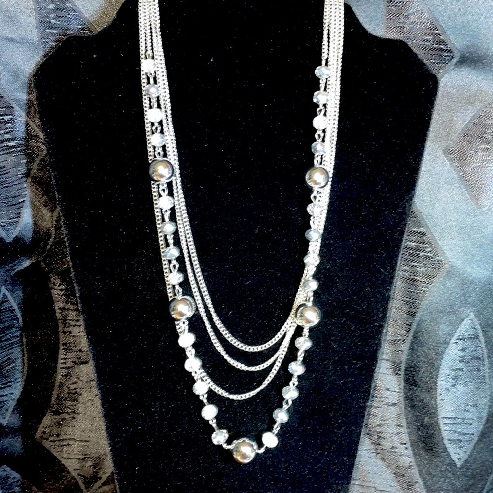 Silver Layered Necklace